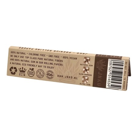 Brown Rolling Papers JNKO | Unbleached | 33 Sheets