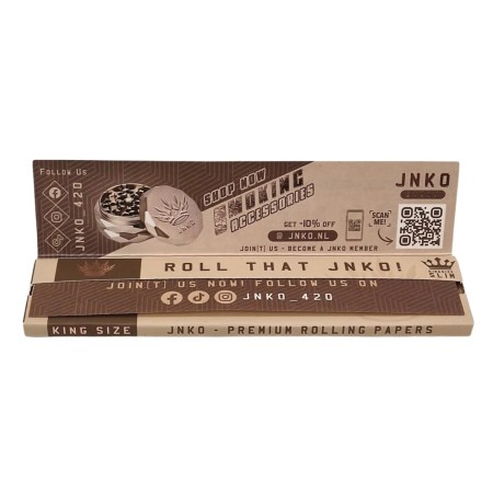 Brown Rolling Papers JNKO | Unbleached | 33 Sheets