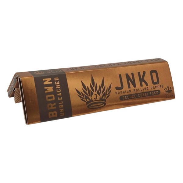 Brown Unbleached Rolling Papers + Tip - JNKO | Combi Pack