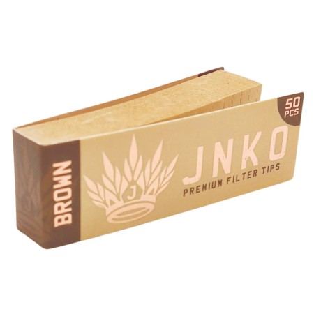 Brown Filter Tips JNKO | Unbleached | 50 Pack Brown Filter Tips JNKO | Unbleached | 50 Pack