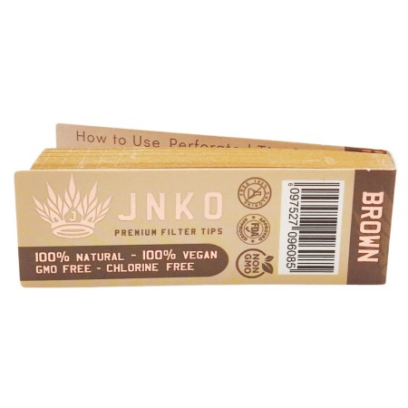 Brown Filter Tips JNKO | Unbleached | 50 Pack Brown Filter Tips JNKO | Unbleached | 50 Pack