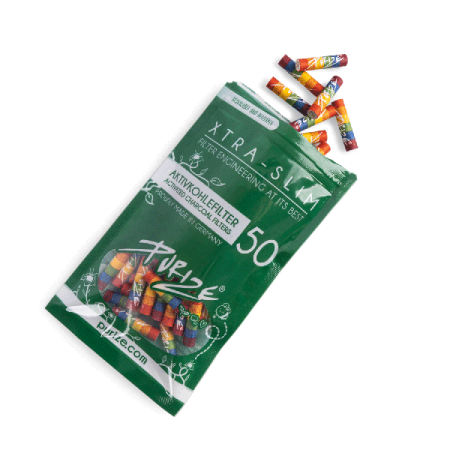 Slim Filter Tips | Purize | 4 Colors 50 Pack