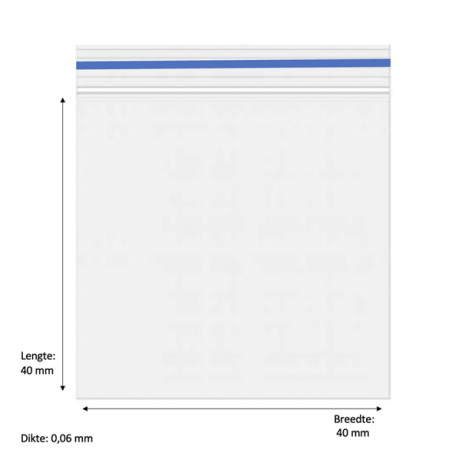 Blue Grip Bags | Storage | 40x40mm 1000 Pack Blue Grip Bags | Storage | 40x40mm 1000 Pack