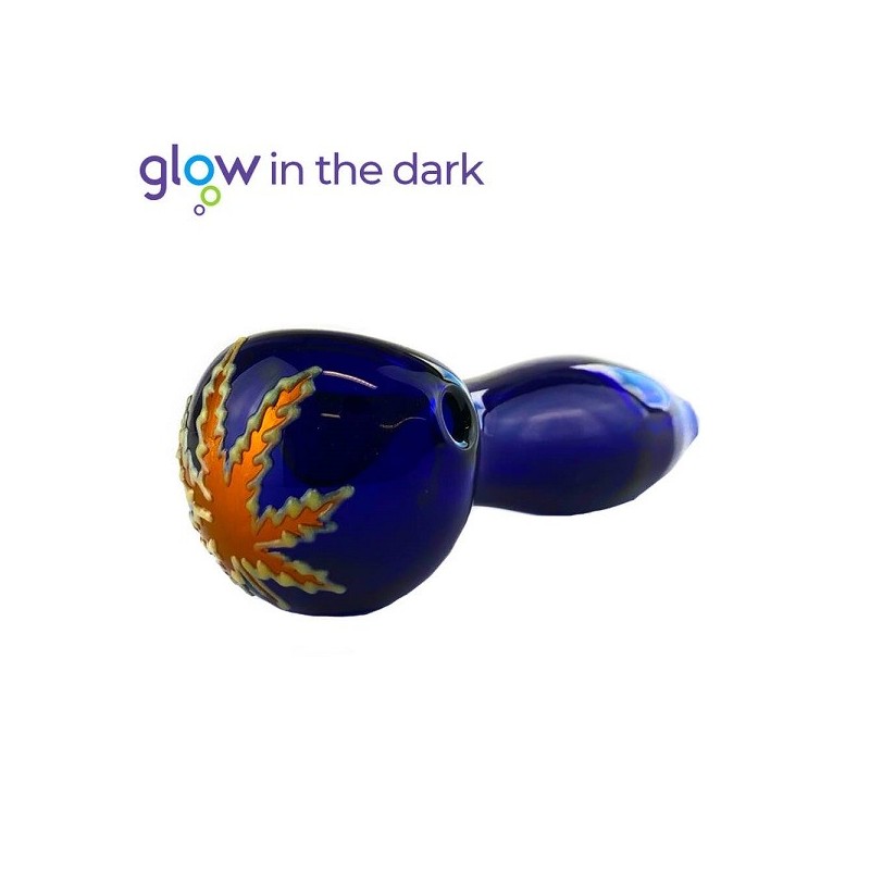 Glow in Dark Pipe | Glass | 2 Colors 10cm Glow in Dark Pipe | Glass | 2 Colors 10cm