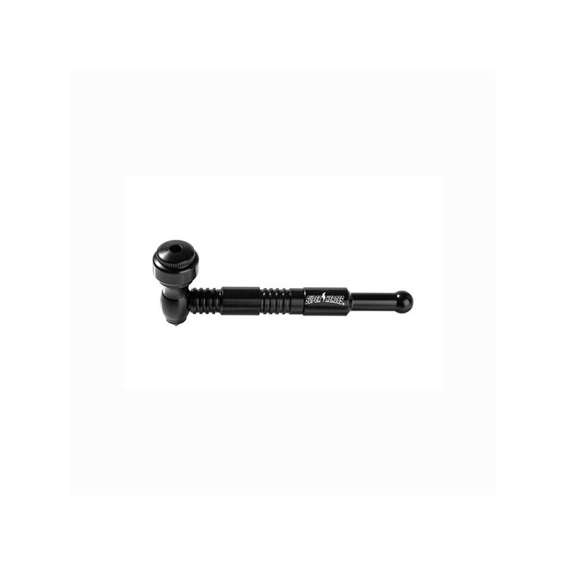Super Hero Metal Pipe | Black | 10cm Weed