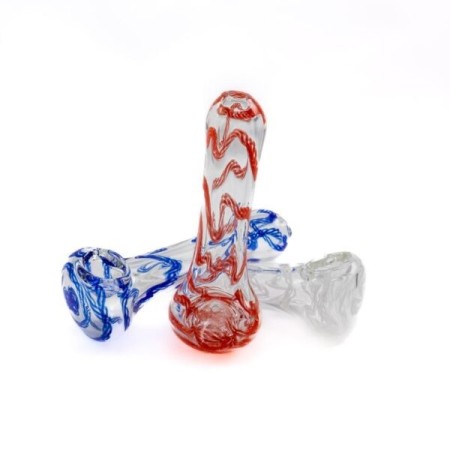 Handmade Glass Pipe | 4 Colors | Weed Smoking