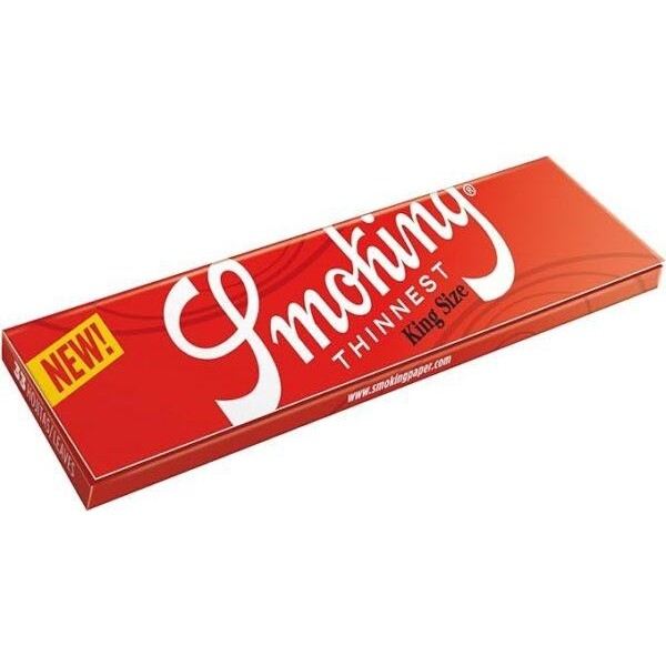 Deluxe Red Rolling Papers - Smoking | King Size | Thinnest