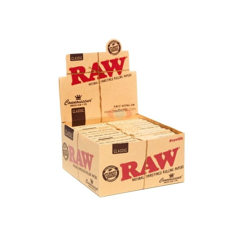 RAW Connoisseur Papers | King Size Slim | + Tips
