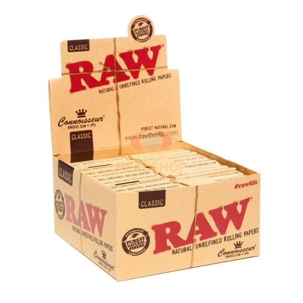 Connoisseur Rolling Papers and Tip - RAW | Kingsize Slim