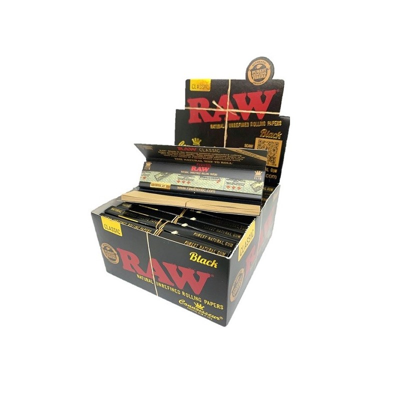 RAW Black Connoisseur | King Size Slim | + Tips