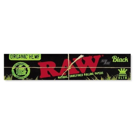 RAW Black Hemp Papers | Organic | King Size Slim