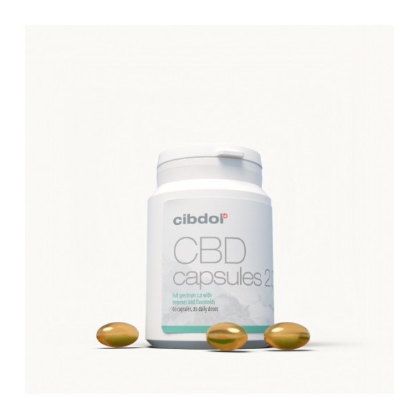 CBD Softgel 60 Capsules - Cibdol | 10% 1000mg CBD capsules