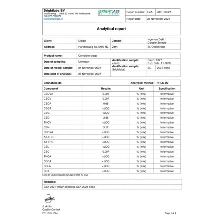 Power Sleep 30ml | CBD Melatonin | Maka