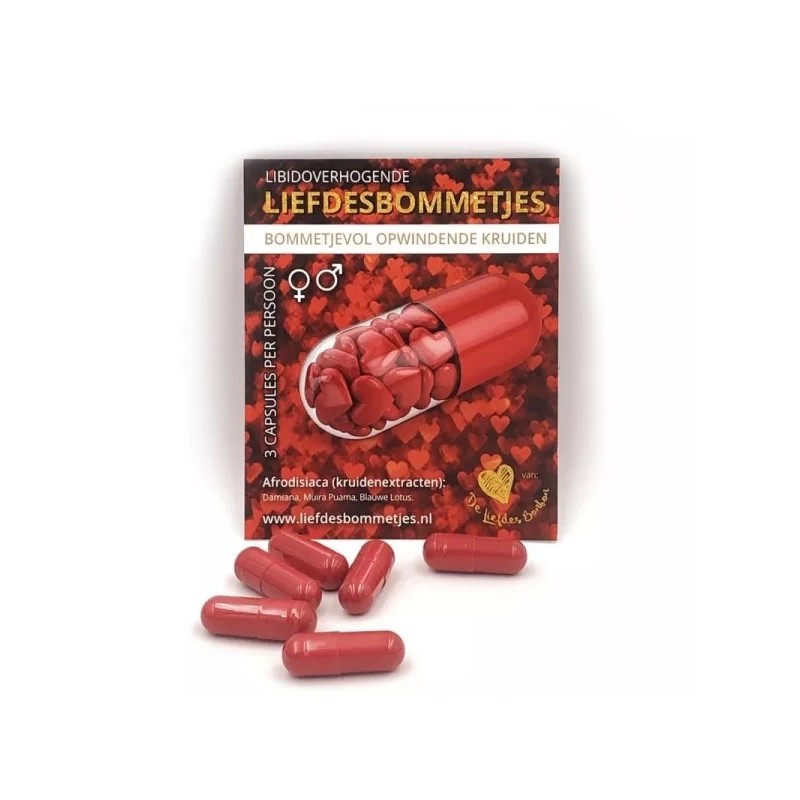 Love Bombs Herbal Libido Enhancing Capsules | Aphrodisiac