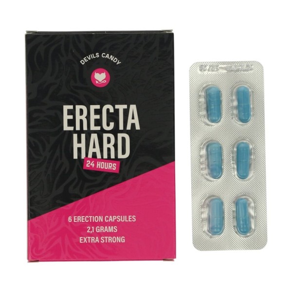 Devils Candy Erecta Hard Natural Erection Aid  | 6 Capsules