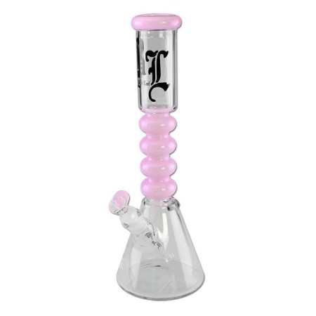 Flask Bong Bellies | Black Leaf | Glass