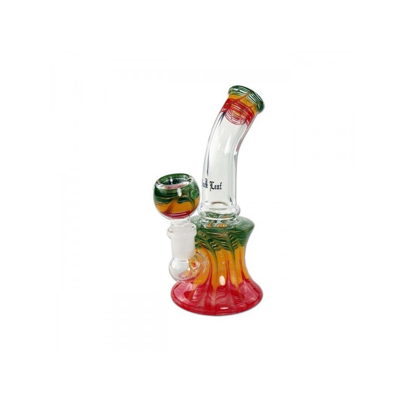 Mini Bubbler Rasta | Black Leaf | Small