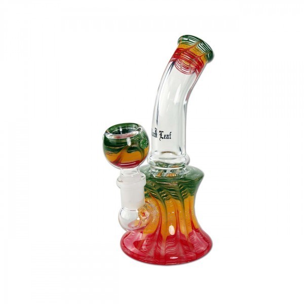 Mini Bubbler Rasta - Black Leaf