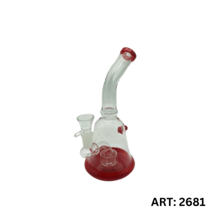 Curved Percolator Bong | 22cm | Glass