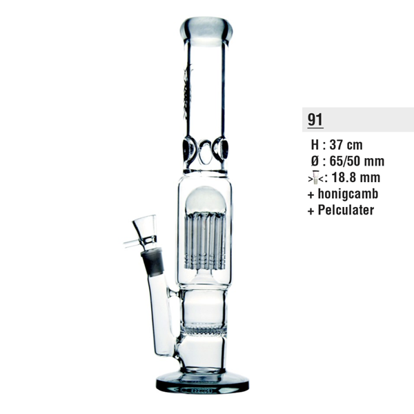 Glass Bong Honeycomb Ice | 37cm