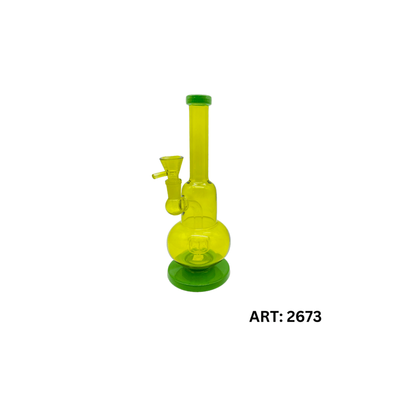 Green Percolator Bong | 25cm | Glass
