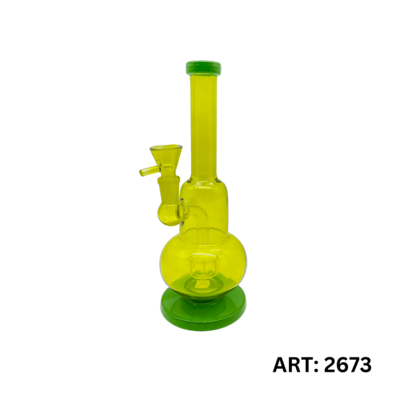 Glass Bong Green Percolator | 25cm