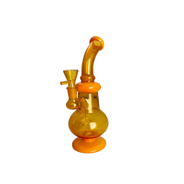 Glass Bong Orange Percolator | 23.5cm