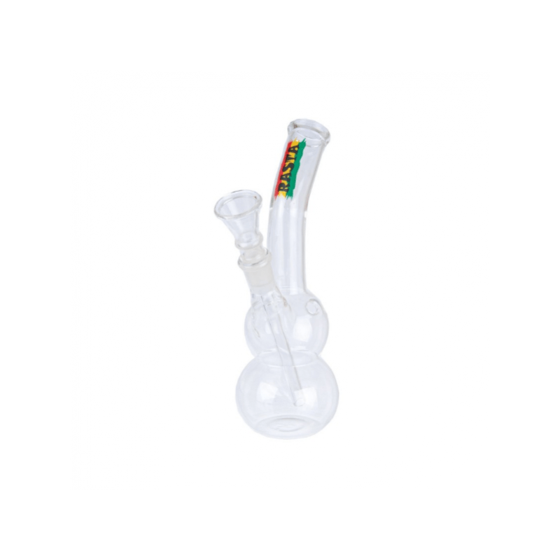 Small Curve Bong | 2 Bowl Rasta | 18cm