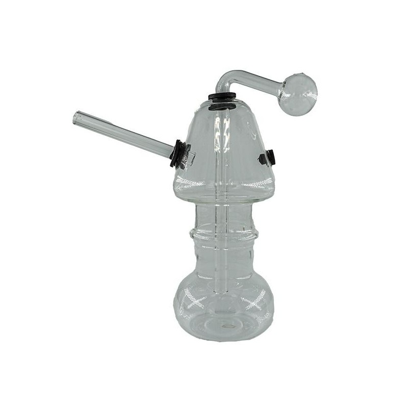 Oil Bong Mushroom | 15cm | Glass
