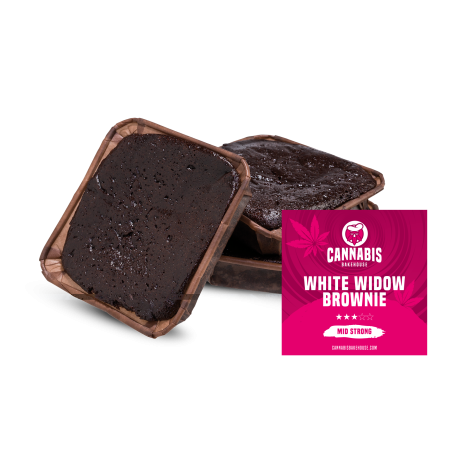 White Widow Brownie | CBD Edibles | Cannabis Bakehouse