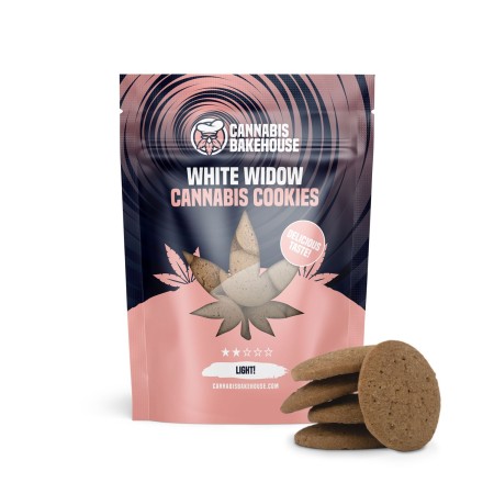 White Widow Cookies Pouch | CBD Edibles | Cannabis Bakehouse