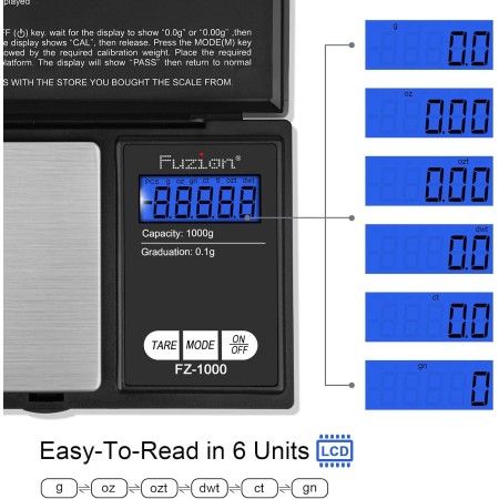 Professional Digital Scale | 1000g | 0.1g
