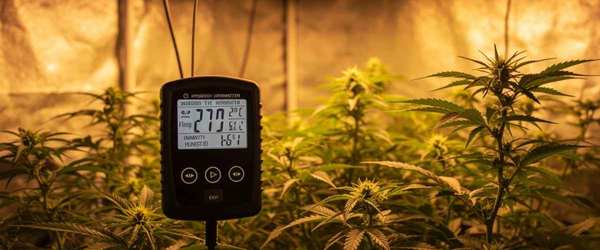 Optimal climate control parameters for cannabis early flowering development