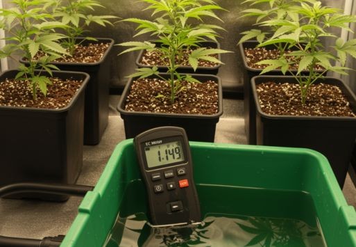 The role of pH and EC values in the growth phase